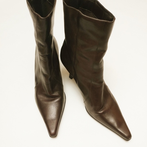 Aldo Shoes - Aldo Brown Leather Ankle Boots Women's 10